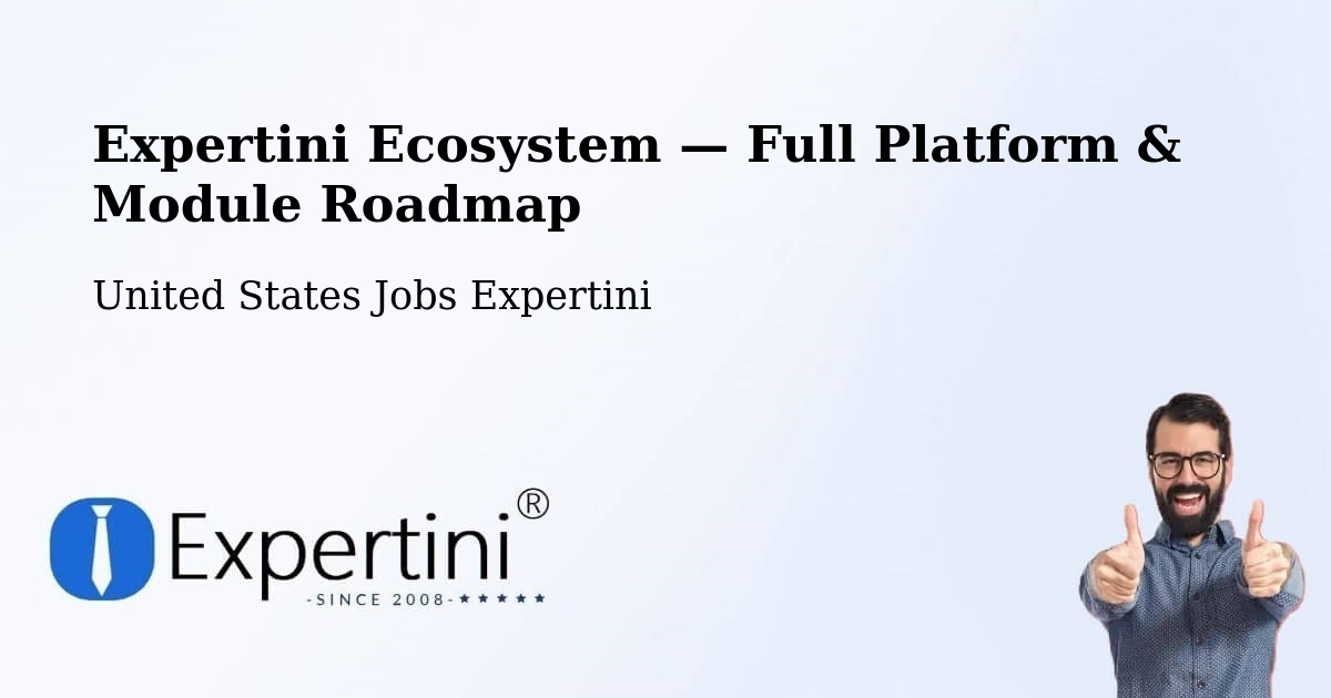 Expertini Ecosystem — Full Platform & Module Roadmap – Enumclaw